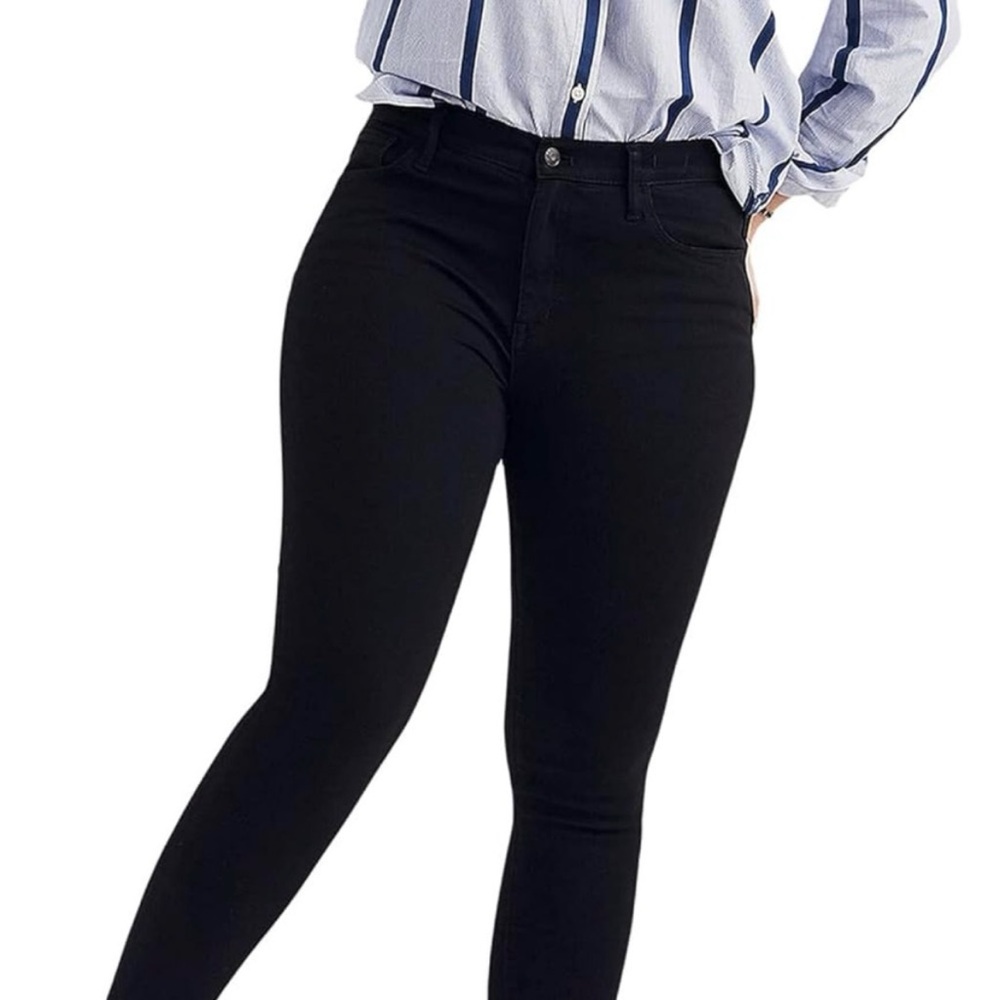 MADEWELL Curvey High-Rise Black skinny jeans 34 Tall